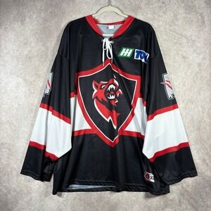 Charlotte Checkers Hockey Promo Jersey Mens XL Black TOC Sports Minor League